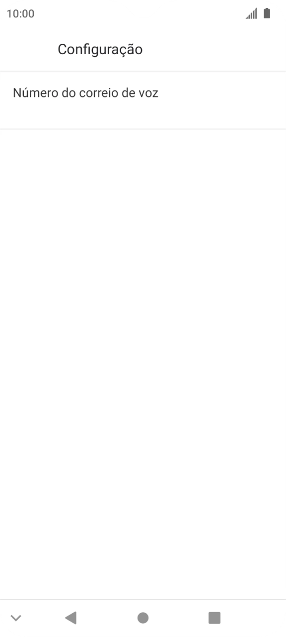 Prima Número de correio de voz.