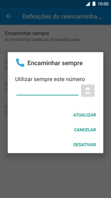 Prima DESATIVAR.