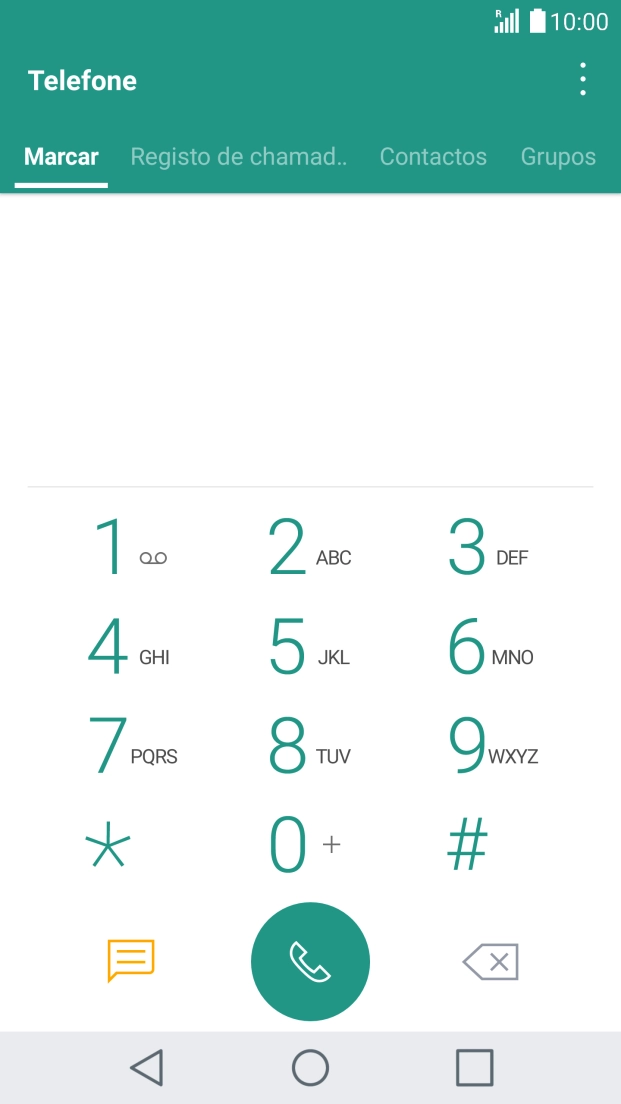 Prima o ícone de menu.