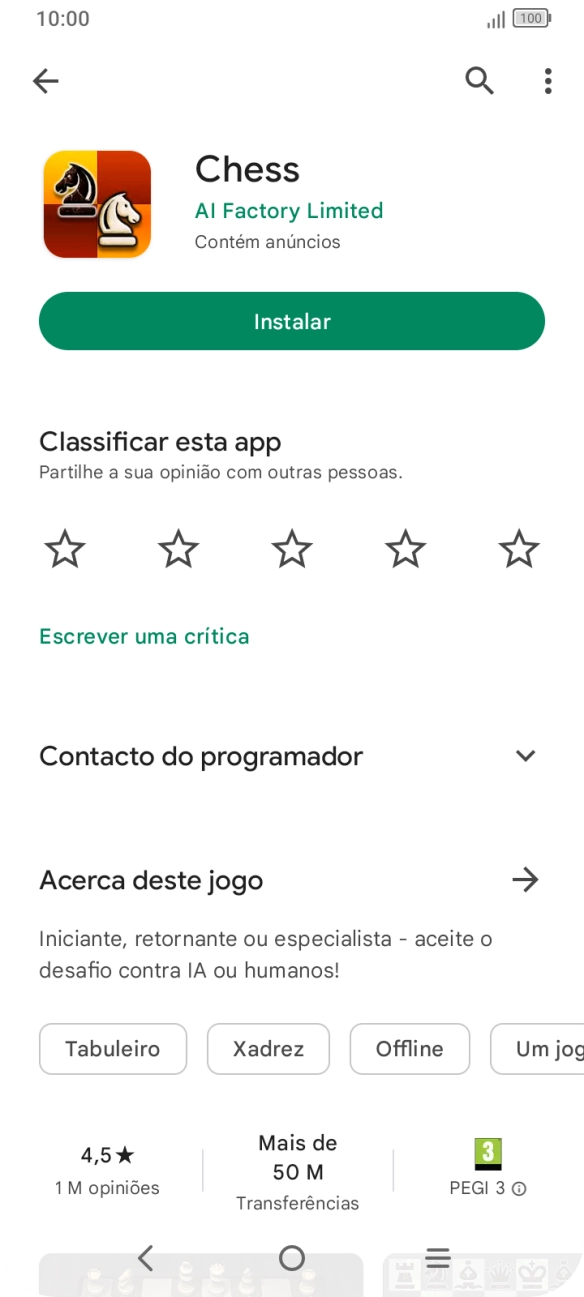 Prima a tecla de início para terminar e voltar ao ecrã inicial.