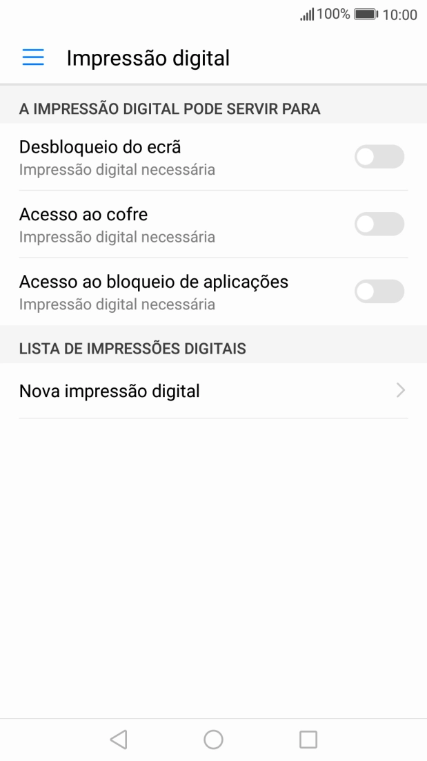 Prima Nova impressão digital.