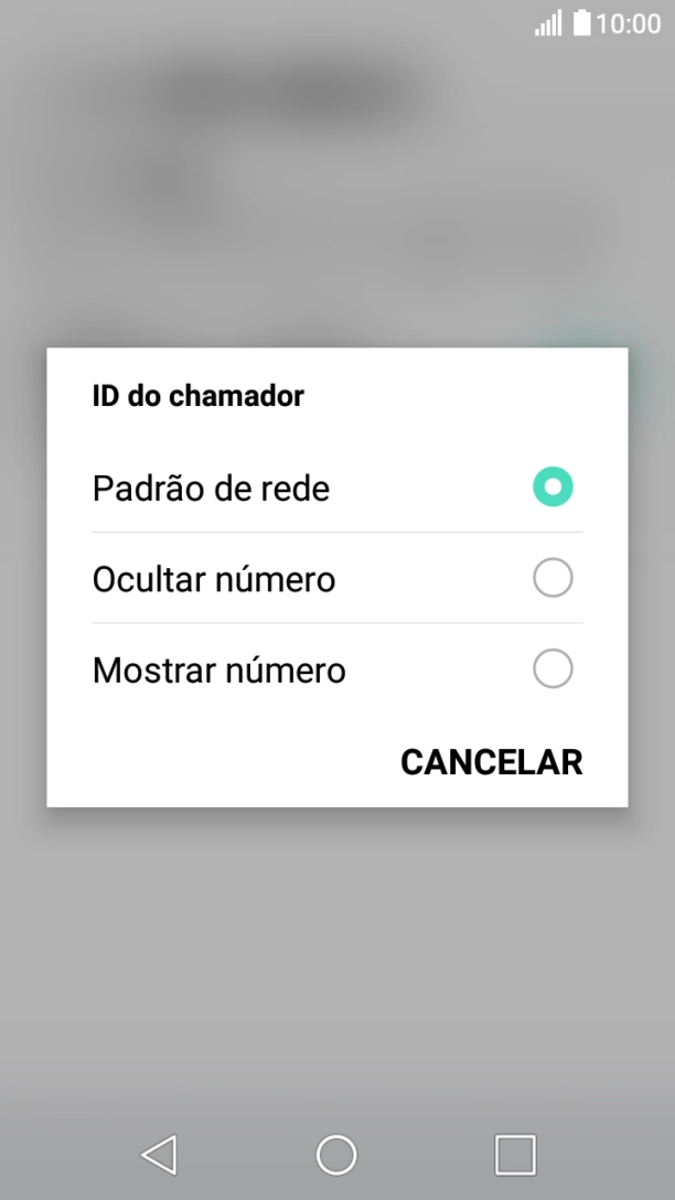 Prima Mostrar número para ativar a visualização do seu número.