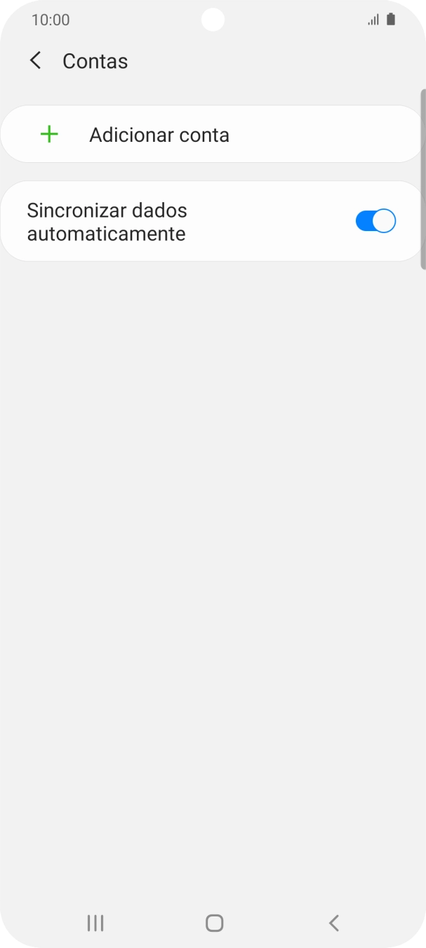 Prima Adicionar conta.