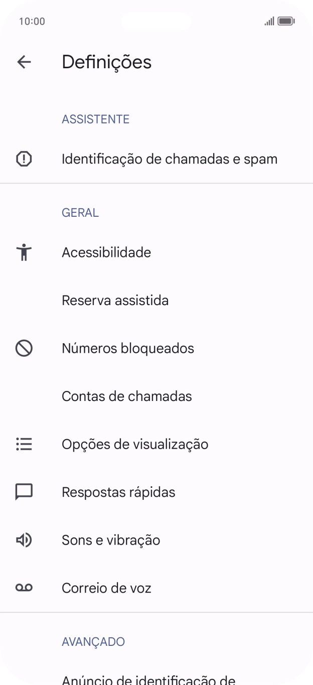 Prima Contas de chamadas.