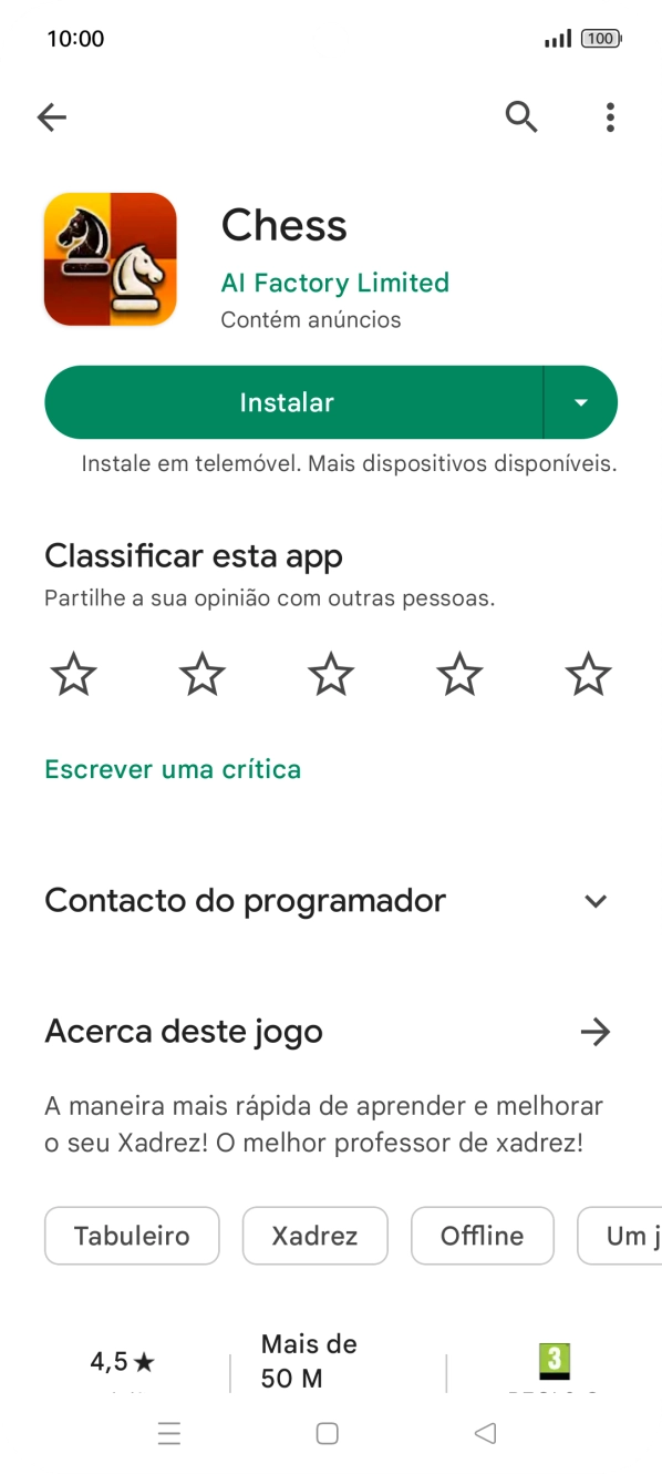 Prima a tecla de início para terminar e voltar ao ecrã inicial.