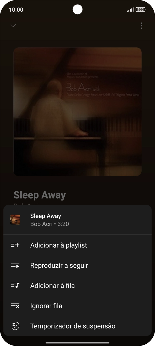 Prima o ícone para adicionar.
