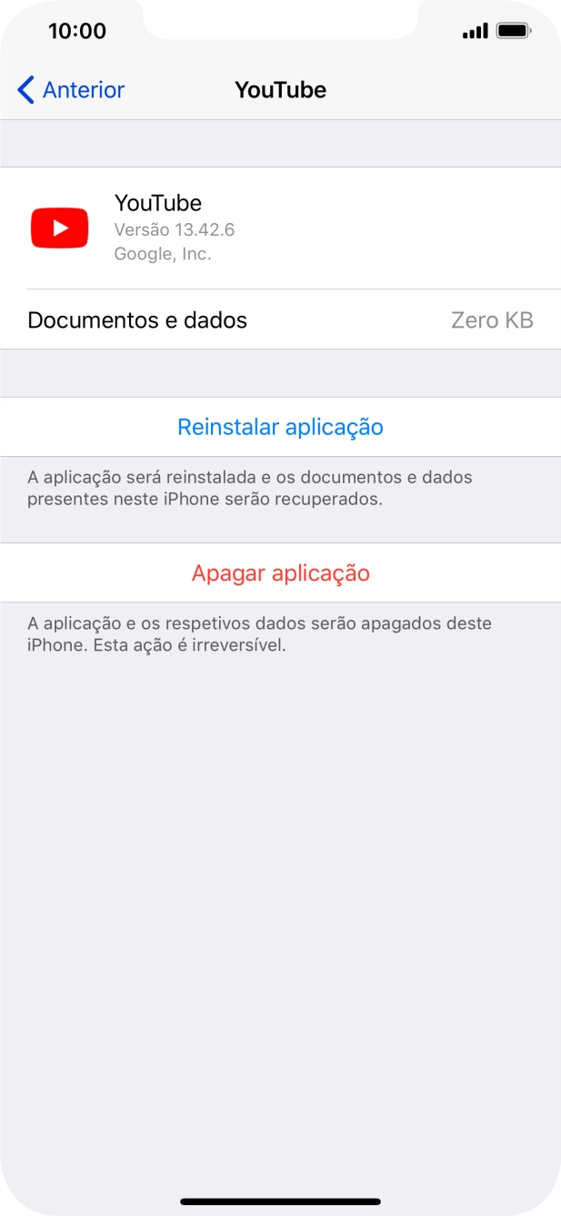 Para voltar ao ecrã inicial, deslize o dedo de baixo para cima a partir da base do ecrã.