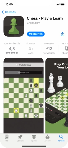 Húzd az ujjad felfelé a kijelző aljáról, hogy visszatérj a kezdőképernyőhöz.