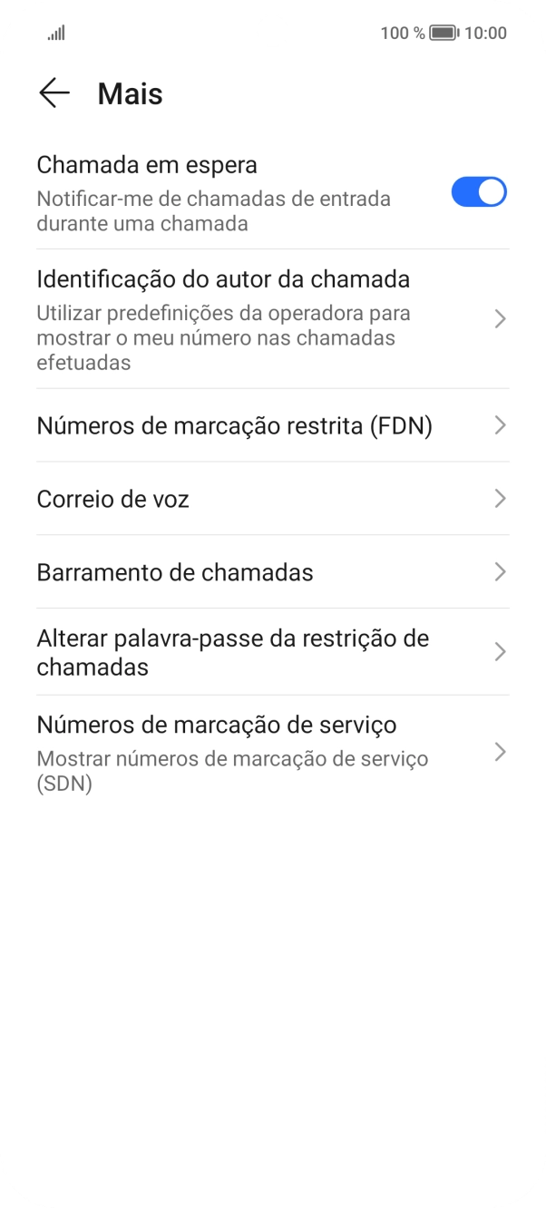 Prima Identificação do autor da chamada.