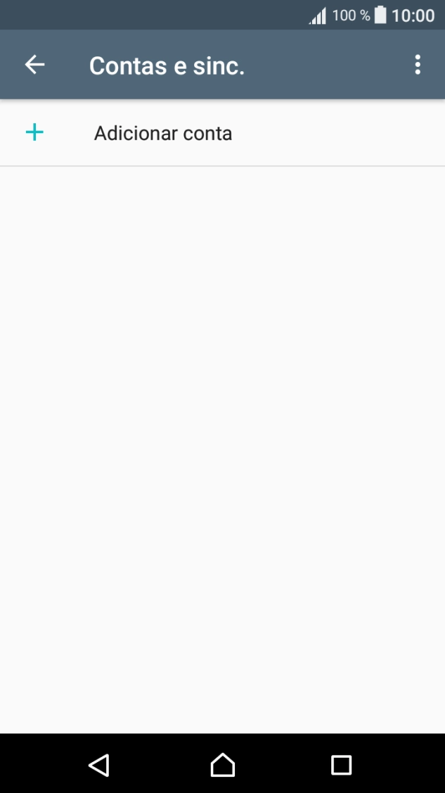 Prima Adicionar conta.