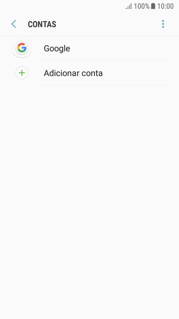 Prima Adicionar conta.