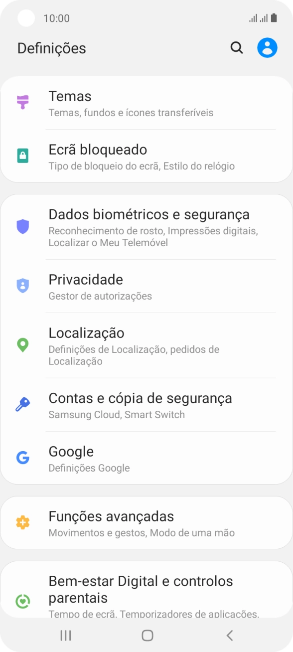 Prima Contas e cópia de segurança.