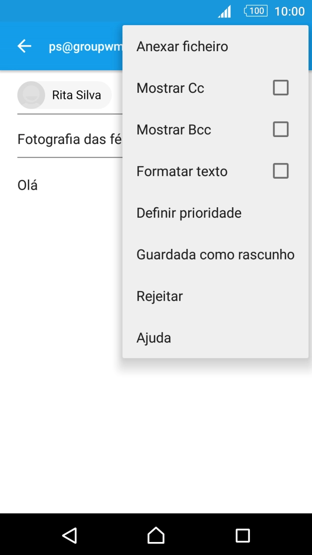 Prima Anexar ficheiro.