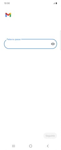 Prima Palavra-passe e introduza a password da sua conta de e-mail na Vodafone.