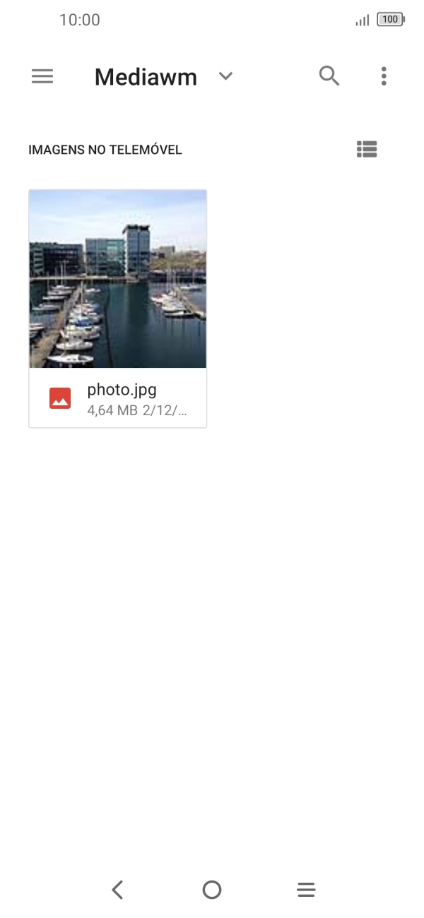 Prima a imagem pretendida.