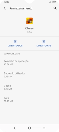 Prima LIMPAR CACHE.