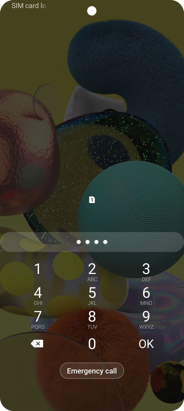 Se necessário, introduza o código PIN e prima OK.