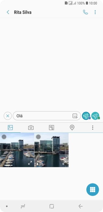 Prima o ícone de imagem.