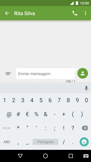 Prima os algarismos ou os caracteres especiais pretendidos.