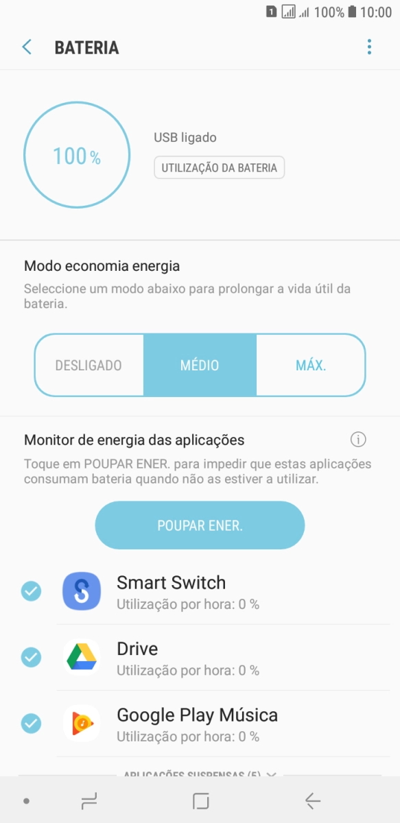 Prima a tecla de início para terminar e voltar ao ecrã inicial.