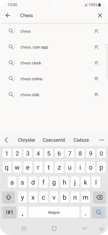 Írd be a keresett alkalmazás nevét vagy kategóriáját, és kattints a keresés ikonra.