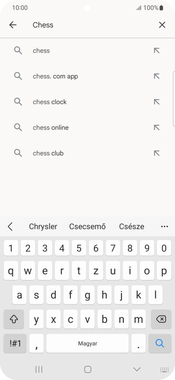 Írd be a keresett alkalmazás nevét vagy kategóriáját, és kattints a keresés ikonra.