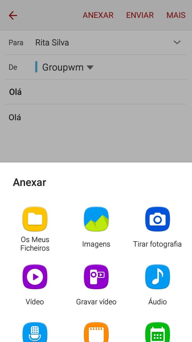 Prima Os Meus Ficheiros e vá até à pasta pretendida.