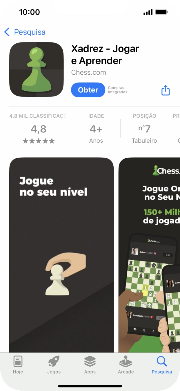 Prima Obter e siga as indicações no ecrã para instalar a app.