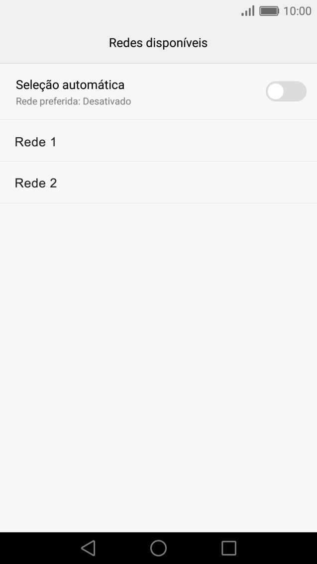 Prima a rede pretendida.