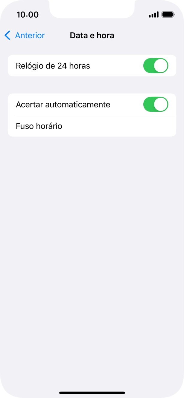 Para voltar ao ecrã inicial, deslize o dedo de baixo para cima a partir da base do ecrã.