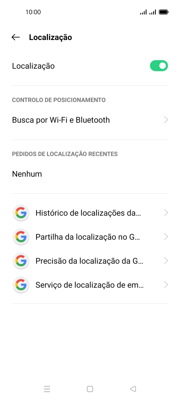Prima Precisão da localização da G....