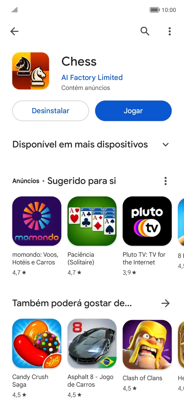 Para voltar ao ecrã inicial, deslize o dedo de baixo para cima a partir da base do ecrã.