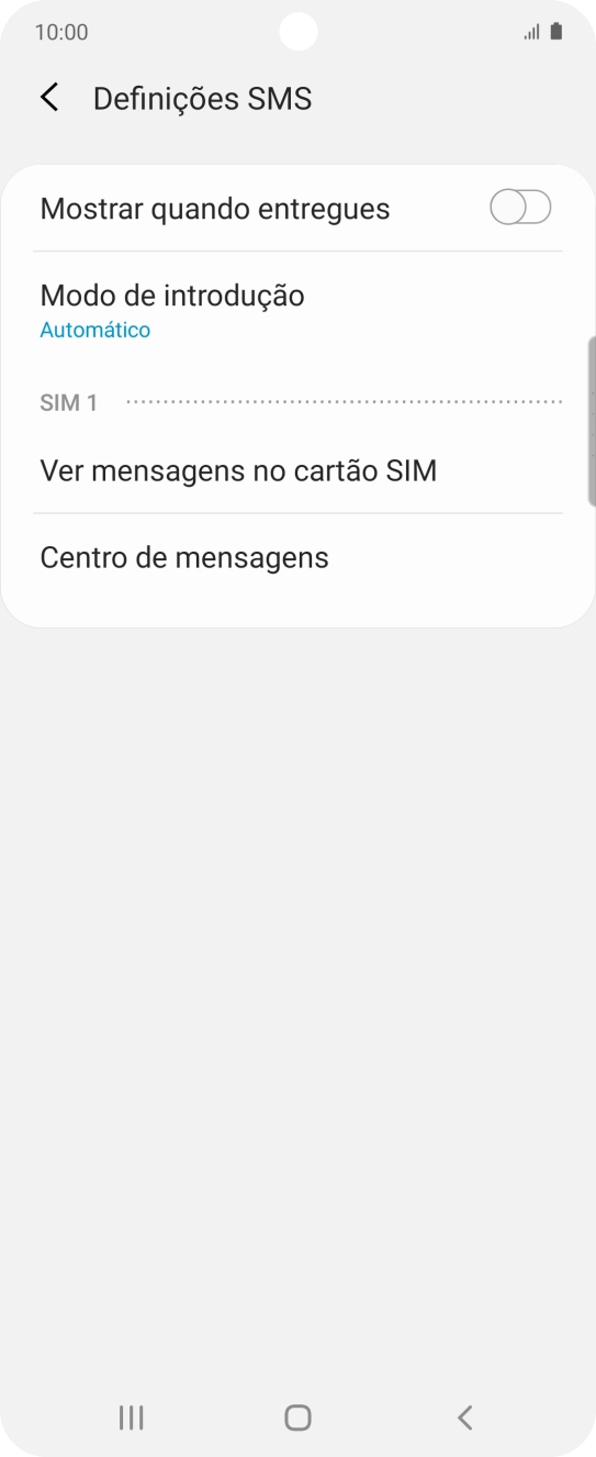 Prima Centro de mensagens.