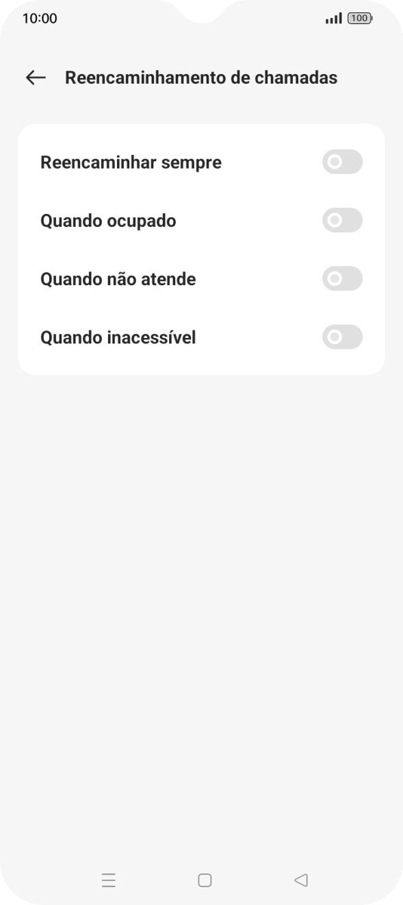 Prima o indicador junto ao tipo de desvio pretendido.