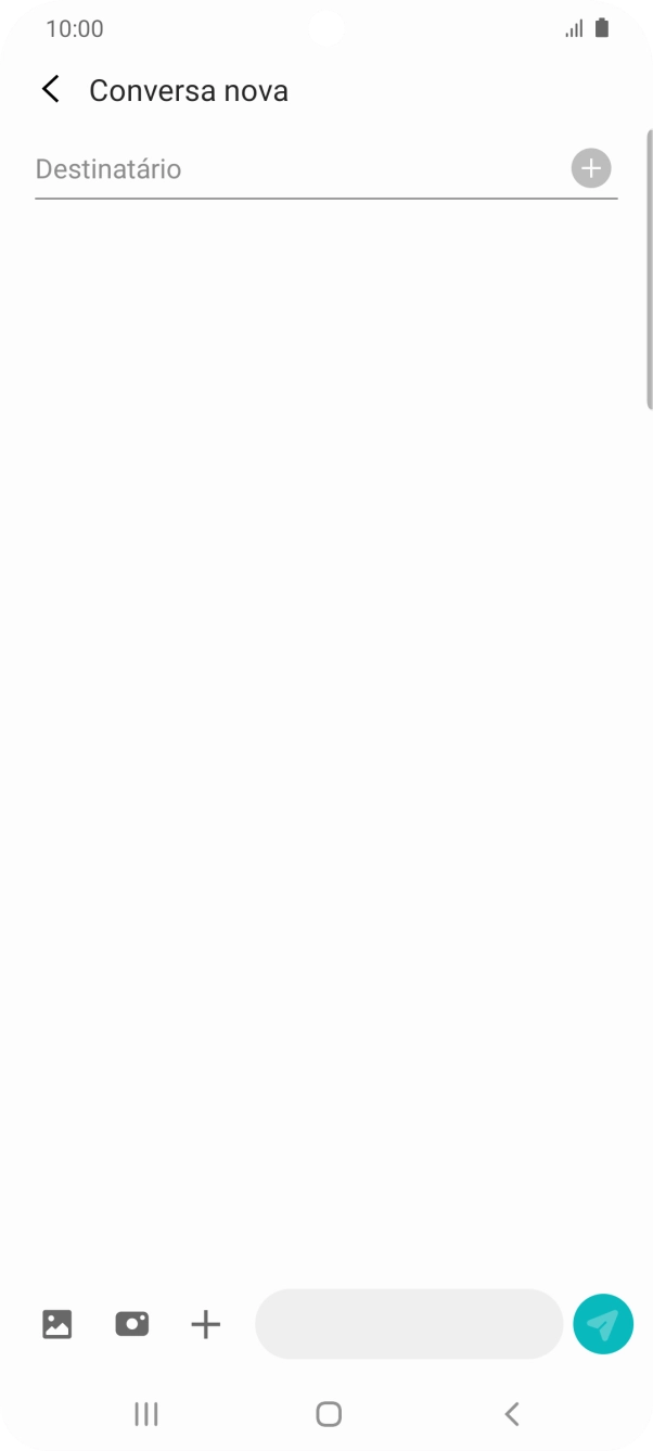 Prima a caixa de pesquisa e introduza as primeiras letras do nome do destinatário.