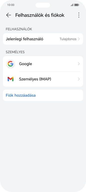 Húzd az ujjad felfelé a kijelző aljáról, hogy visszatérj a kezdőképernyőhöz.