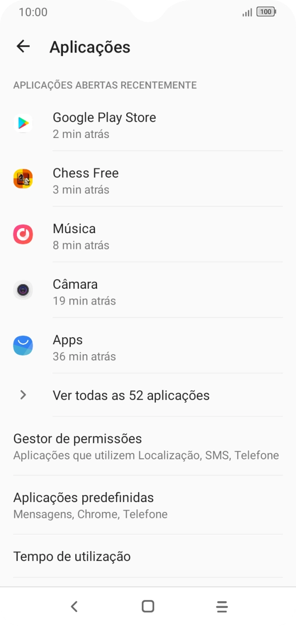 Prima Ver todas as aplicações.
