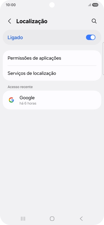 Prima Permissões de aplicações.