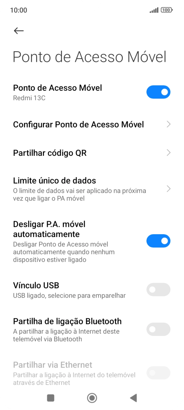 Prima a tecla de início para terminar e voltar ao ecrã inicial.