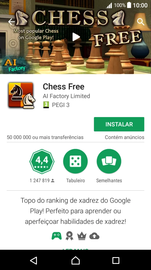 Prima INSTALAR e siga as instruções no ecrã para instalar a app.