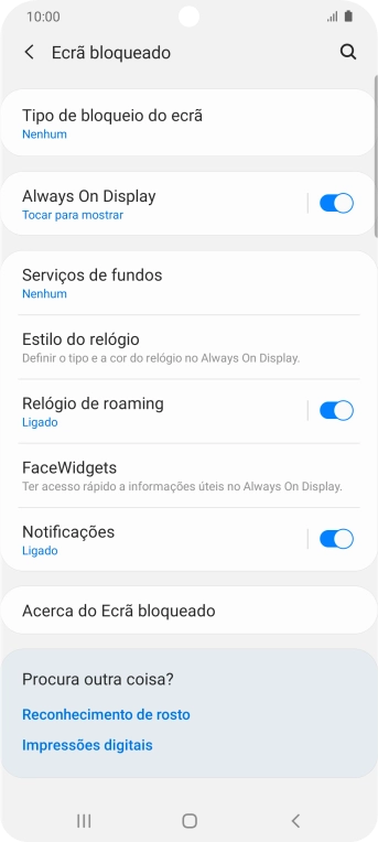 Prima a tecla de início para terminar e voltar ao ecrã inicial.