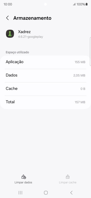 Prima a tecla de início para terminar e voltar ao ecrã inicial.