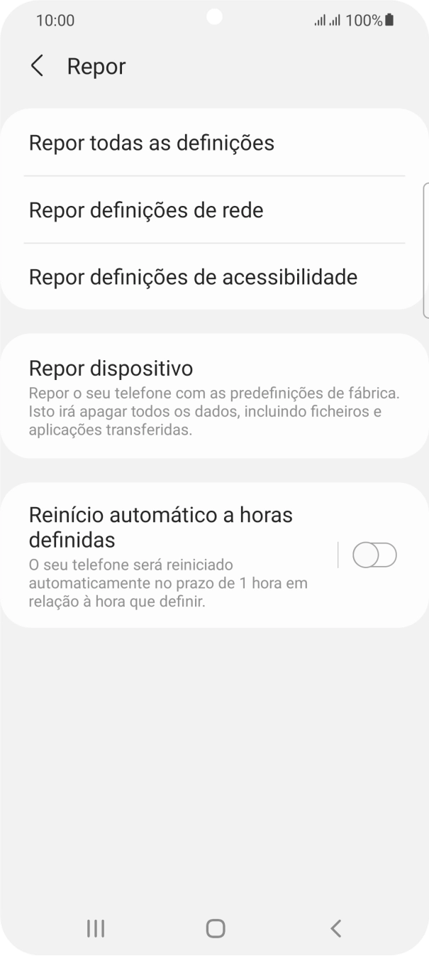 Prima Repor dispositivo.