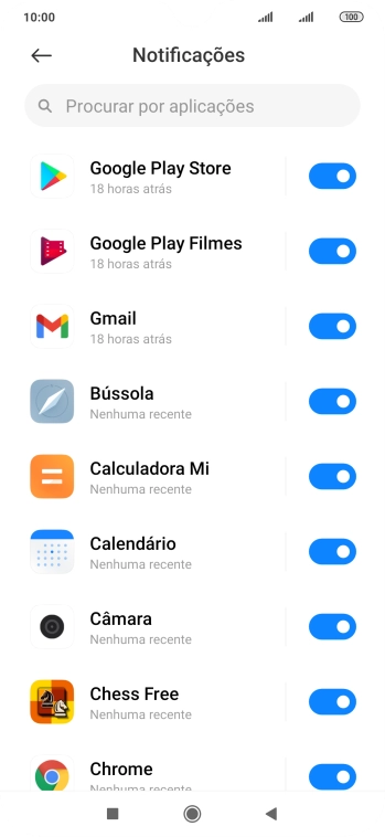 Prima a app pretendida.