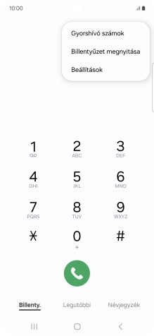 Válaszd a Beállítások lehetőséget.