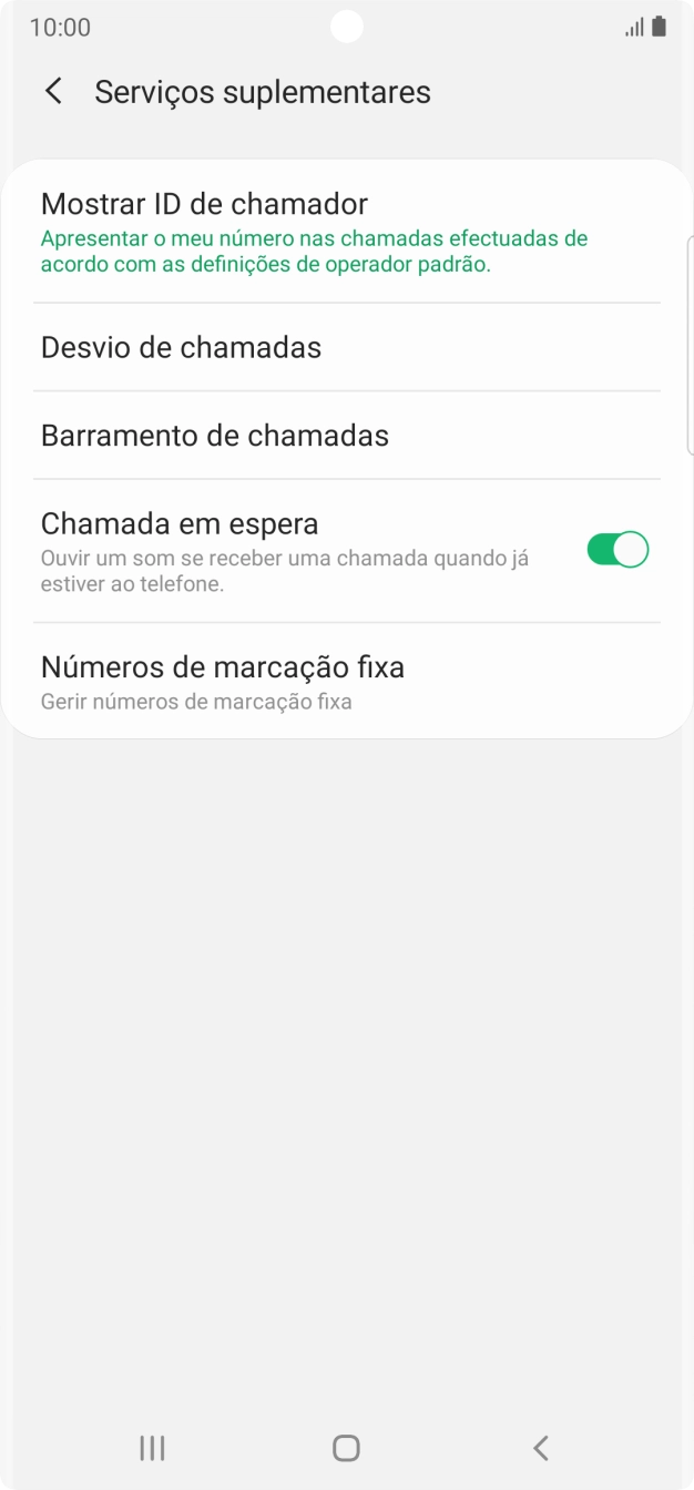 Prima Mostrar ID de chamador.
