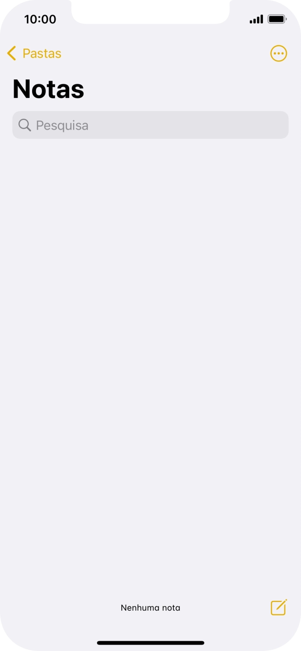 Para voltar ao ecrã inicial, deslize o dedo de baixo para cima a partir da base do ecrã.
