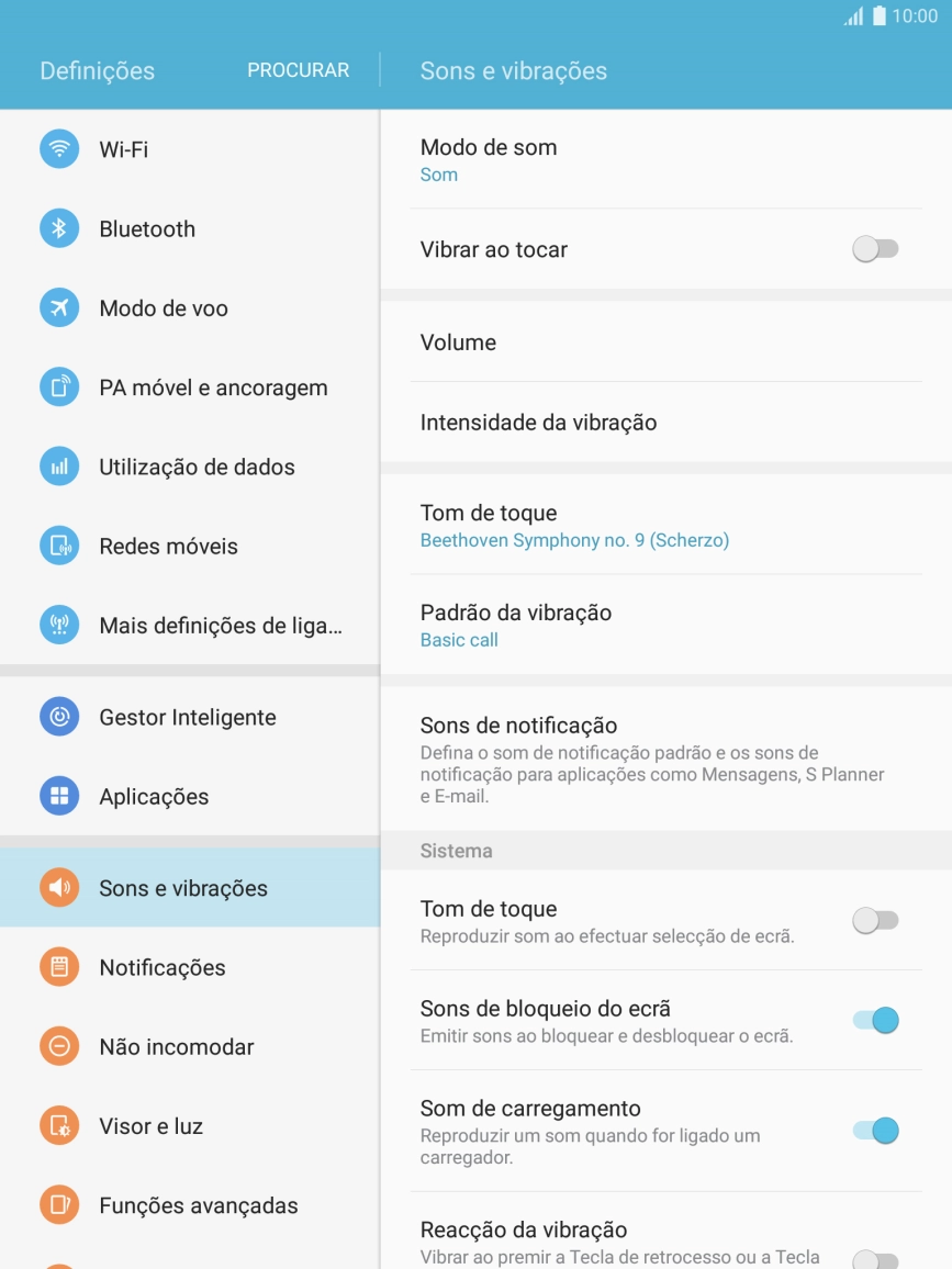 Prima a tecla de início para terminar e voltar ao ecrã inicial.