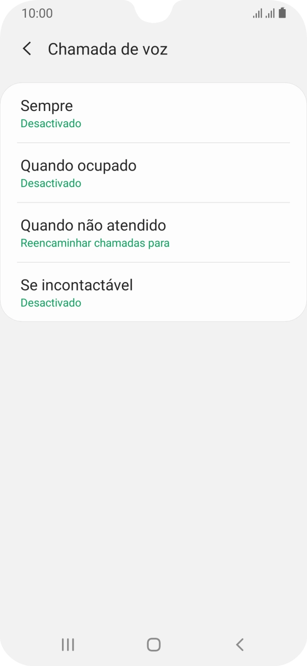Prima a tecla de início para terminar e voltar ao ecrã inicial.