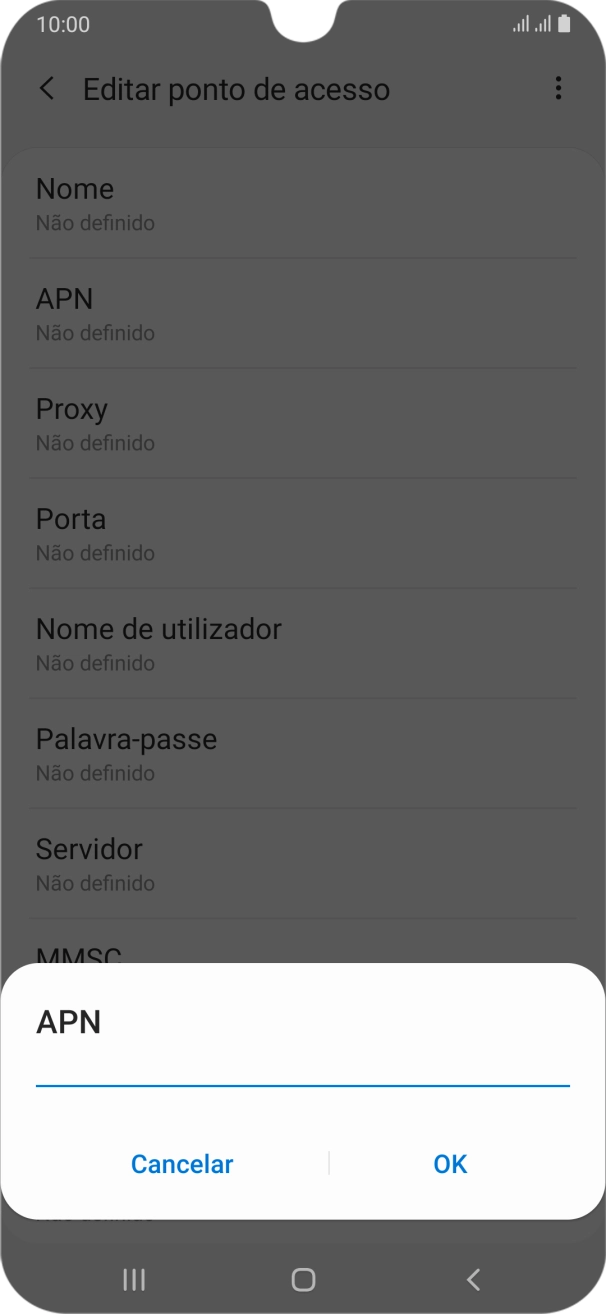 Introduza net2.vodafone.pt e prima OK.
